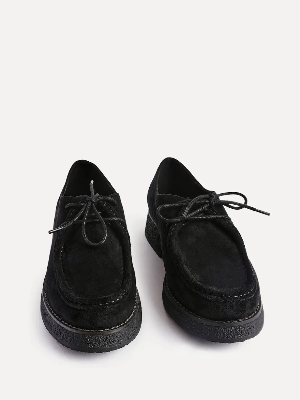 Noir - Mocassins Linzi Perth lacés à semelle épaisse