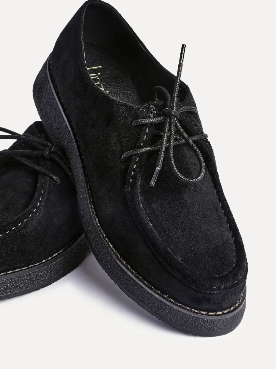 Noir - Mocassins Linzi Perth lacés à semelle épaisse