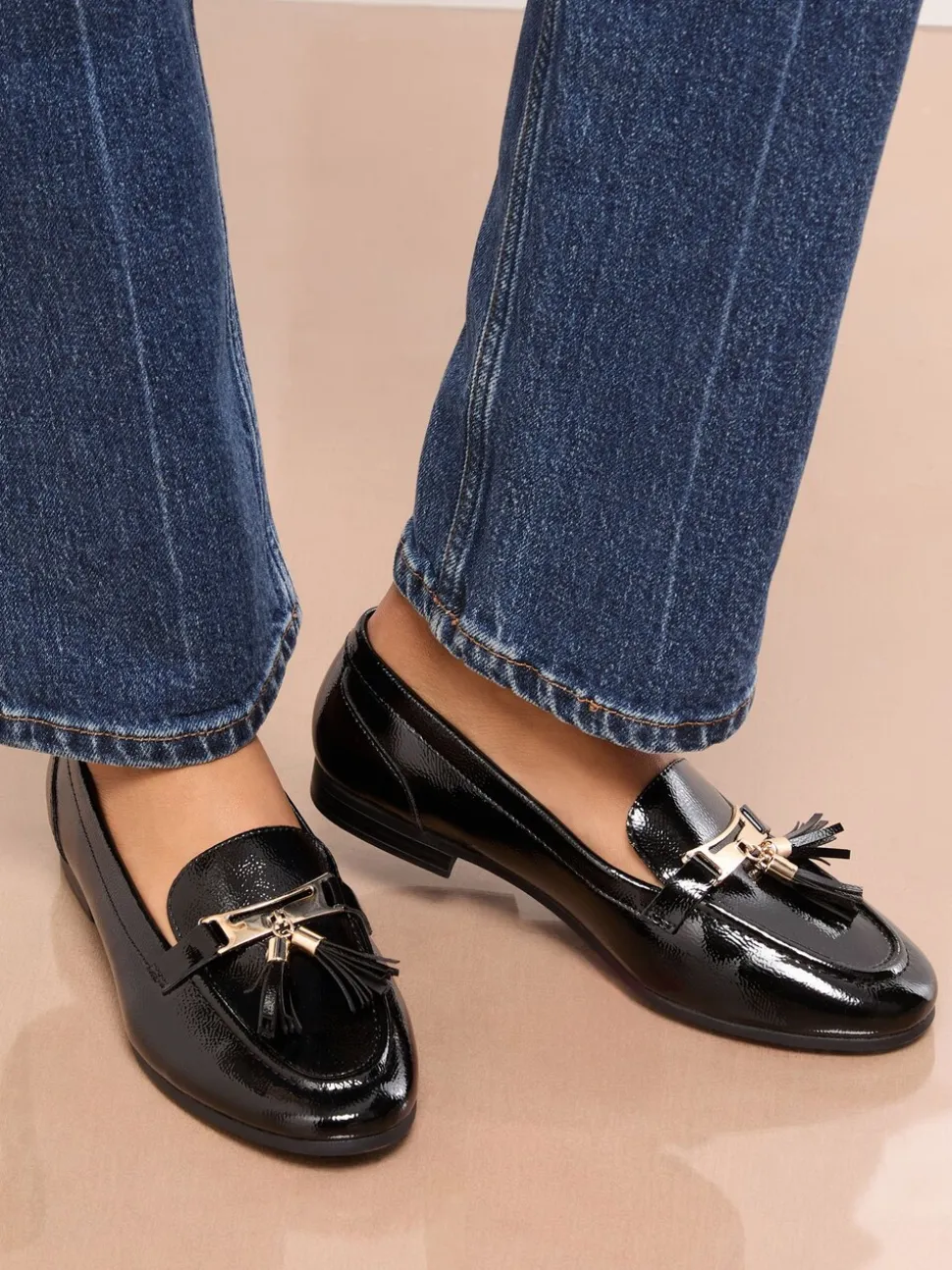 Noir - Mocassins Lipsy Vêtements de travail à glands avec bout en amande