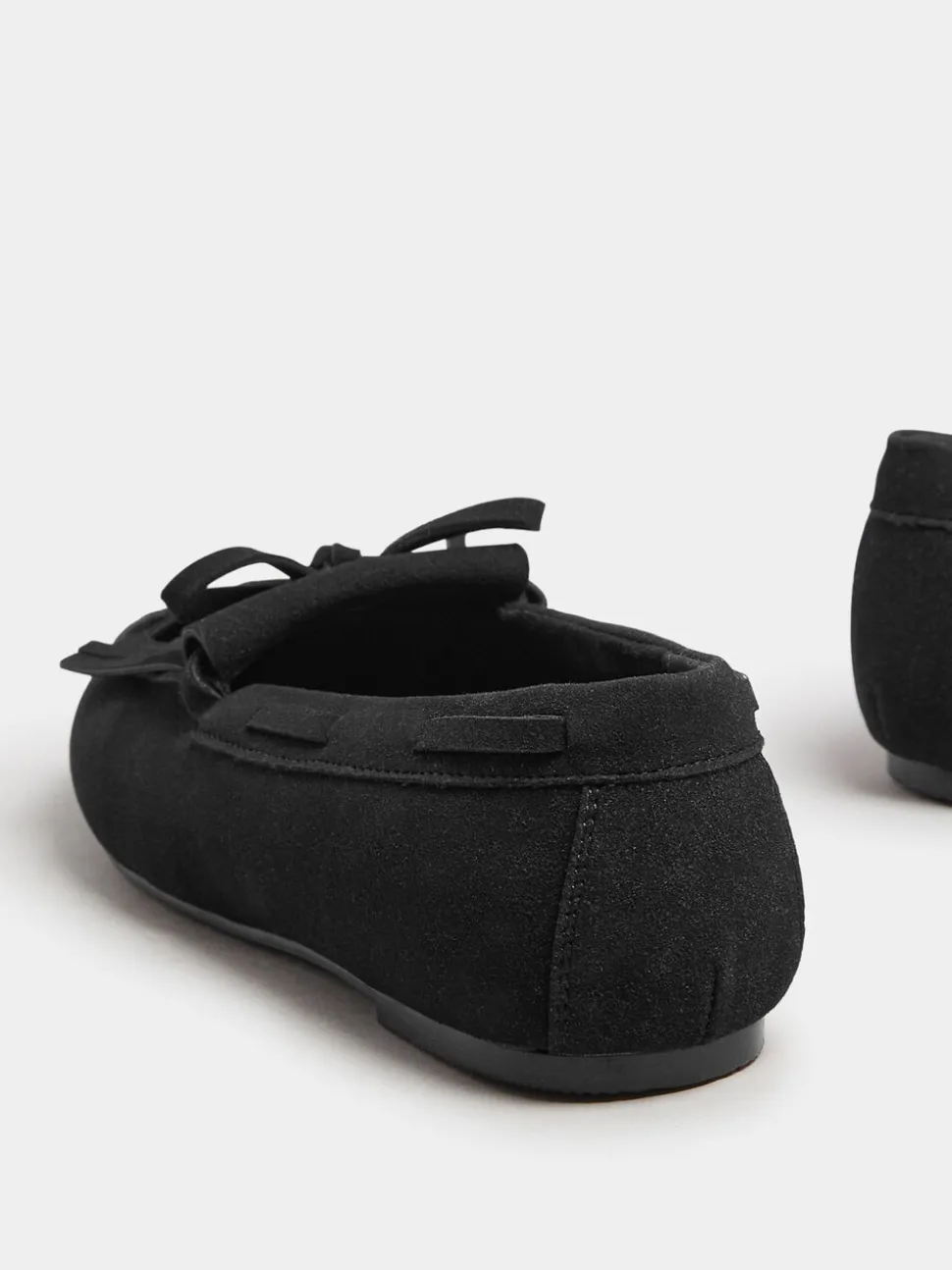 Noir - Mocassins Yours Curve à franges extra larges