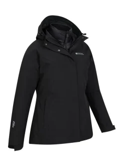 Noir - Mountain Warehouse Alaskan Womens 3-in-1 Veste imperméable
