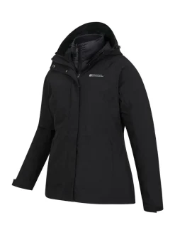 Noir - Mountain Warehouse Alaskan Womens 3-in-1 Veste imperméable