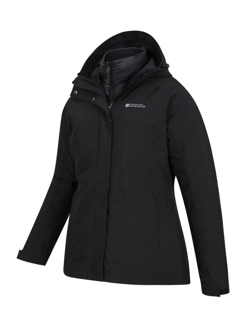 Noir - Mountain Warehouse Alaskan Womens 3-in-1 Veste imperméable