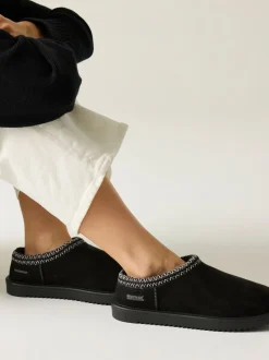 Noir - Mules Regatta Risley Mule WP imperméables en fausse fourrure