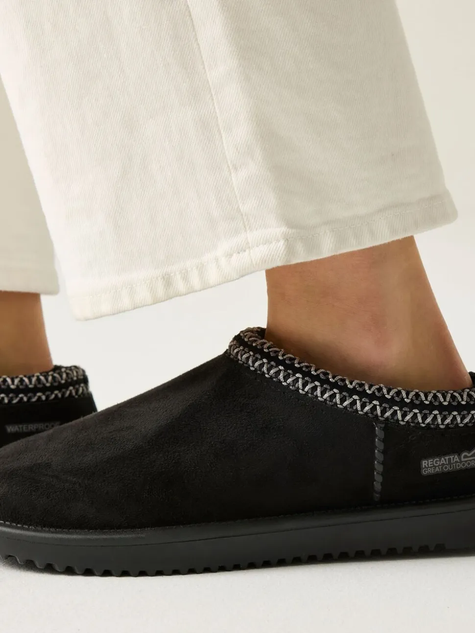 Noir - Mules Regatta Risley Mule WP imperméables en fausse fourrure