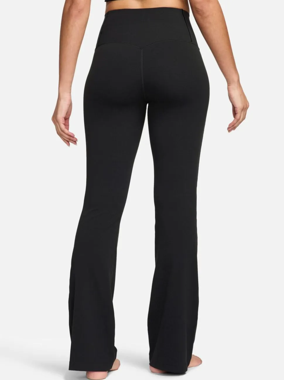 Noir - Nike leggings évasés taille haute Zenvy