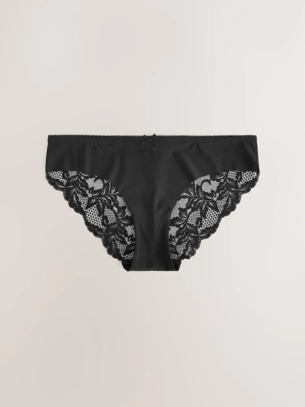 Noir - No VPL Lace Back Briefs 5 Pack