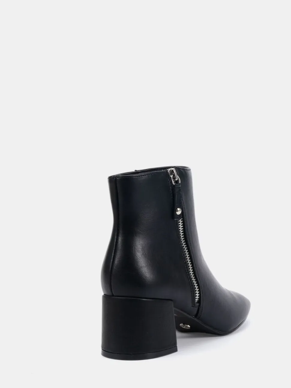 Noir - Novo Bottes Kate zippées à talons carrés et bout carré