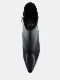 Noir - Novo Bottes Kimberley Point à talon carré