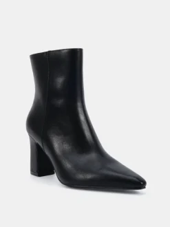 Noir - Novo Bottes Kimberley Point à talon carré