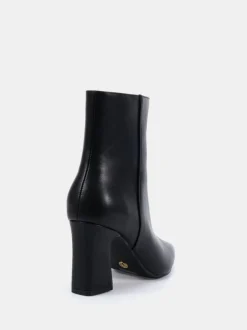 Noir - Novo Bottes Kimberley Point à talon carré