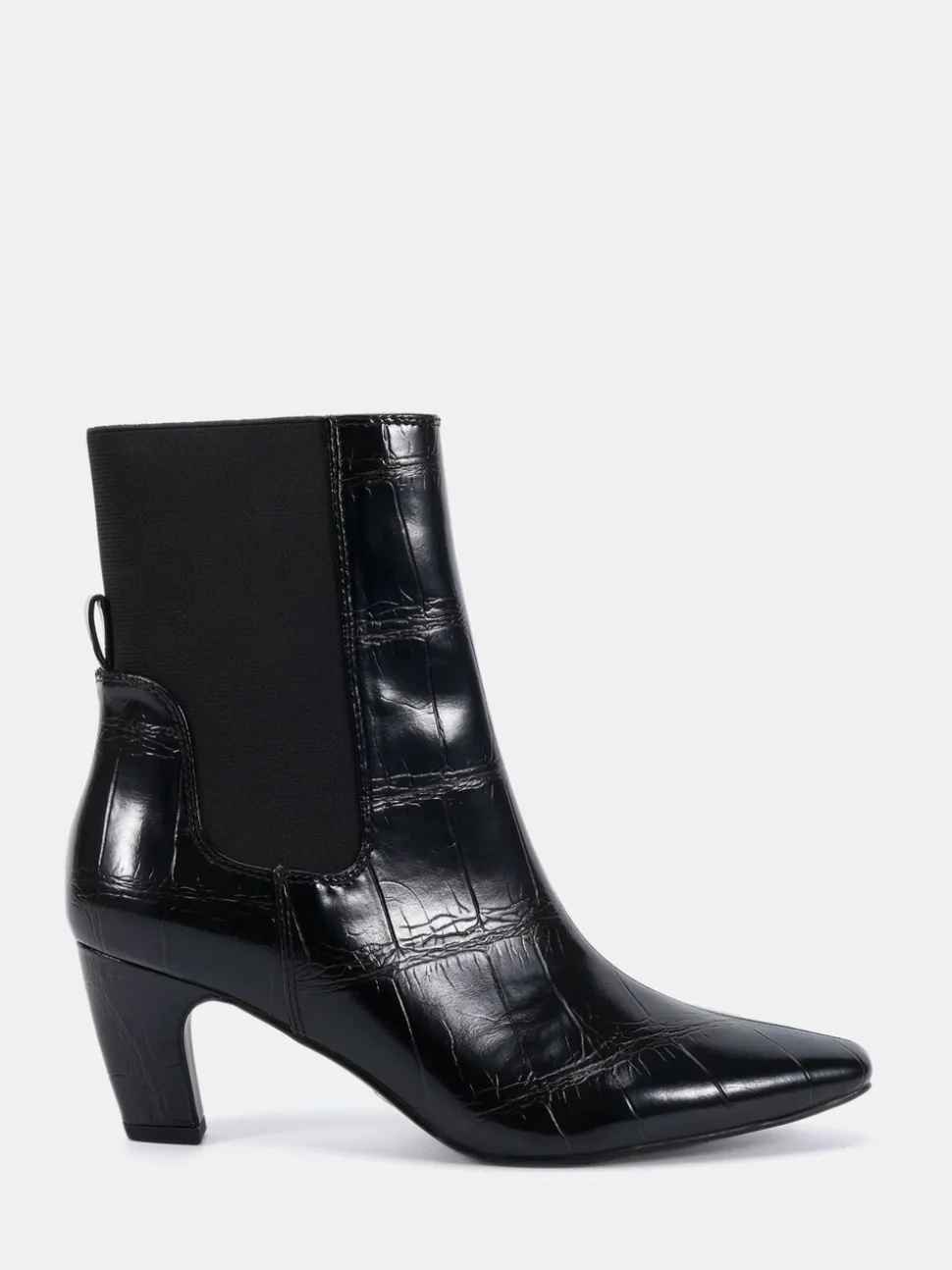 Noir - Novo bottines Kennedy incurvées à talon moyen Chelsea