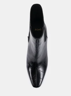 Noir - Novo bottines Kennedy incurvées à talon moyen Chelsea