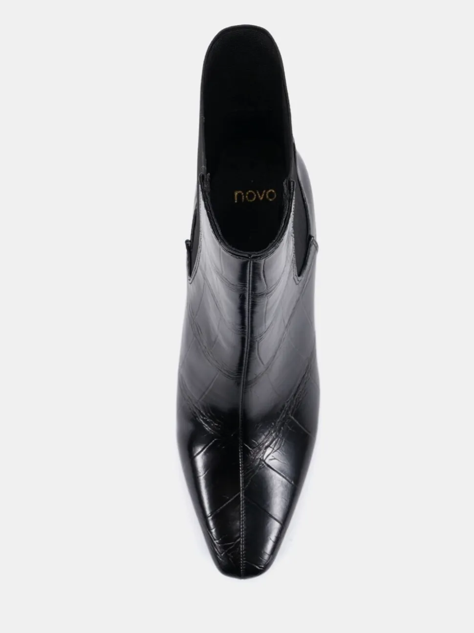 Noir - Novo bottines Kennedy incurvées à talon moyen Chelsea