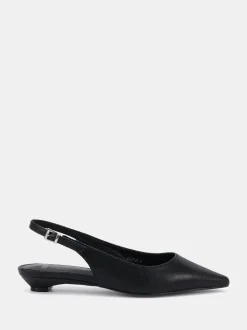 Noir - Novo Chaussures à bride arrière à talon bas et bout pointu