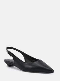 Noir - Novo Chaussures à bride arrière à talon bas et bout pointu