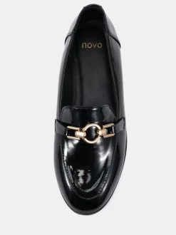 Noir - Novo Mocassins à bordure celeste avec anneau