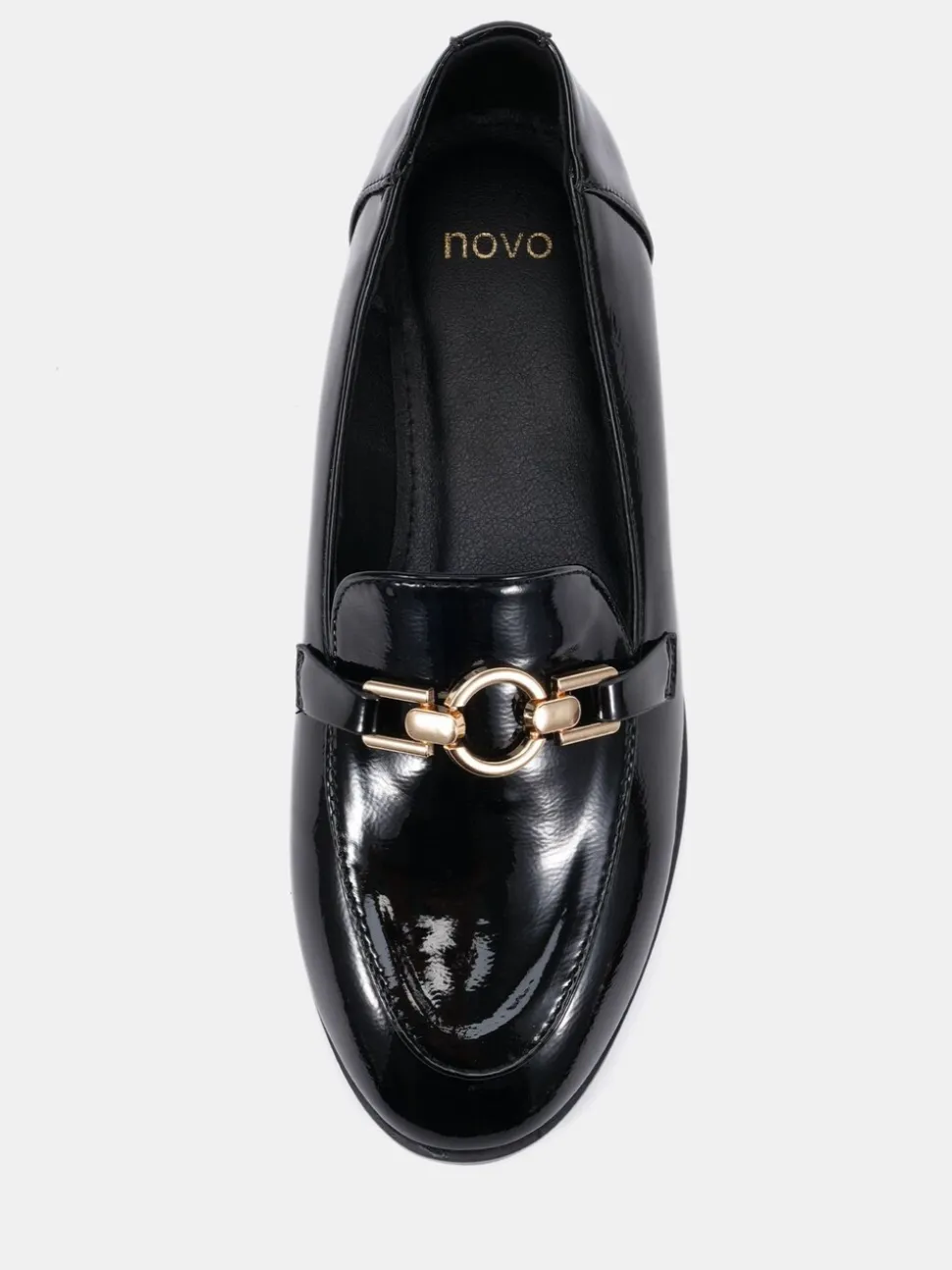 Noir - Novo Mocassins à bordure celeste avec anneau
