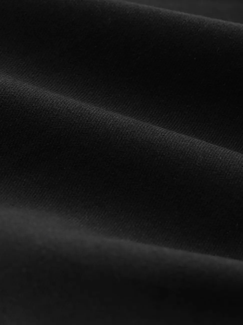 Noir - Pantalon ajusté coupe large