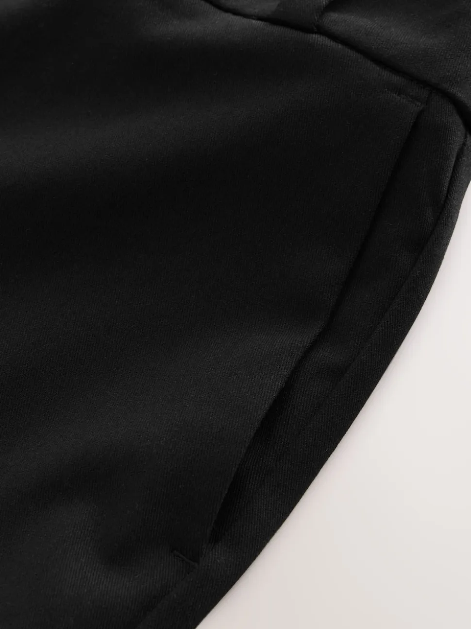 Noir - Pantalon ajusté coupe large