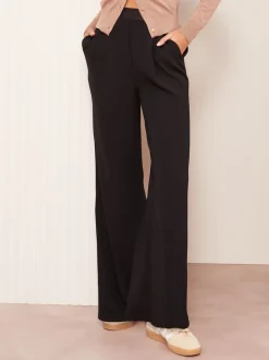 Noir - Pantalon ample Friends Like These taille élastique