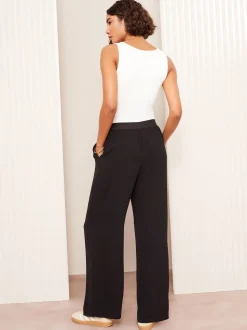 Noir - Pantalon ample Friends Like These taille élastique