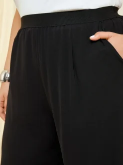 Noir - Pantalon ample Friends Like These taille élastique