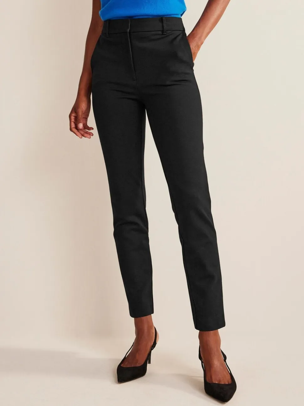 Noir - Pantalon Boden Highgate en jersey