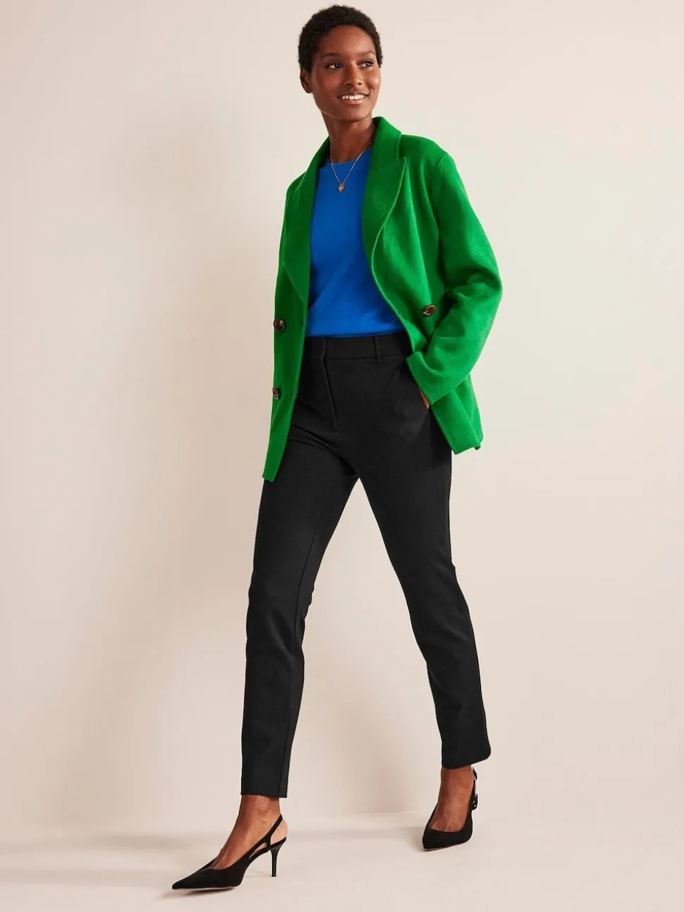 Noir - Pantalon Boden Highgate en jersey