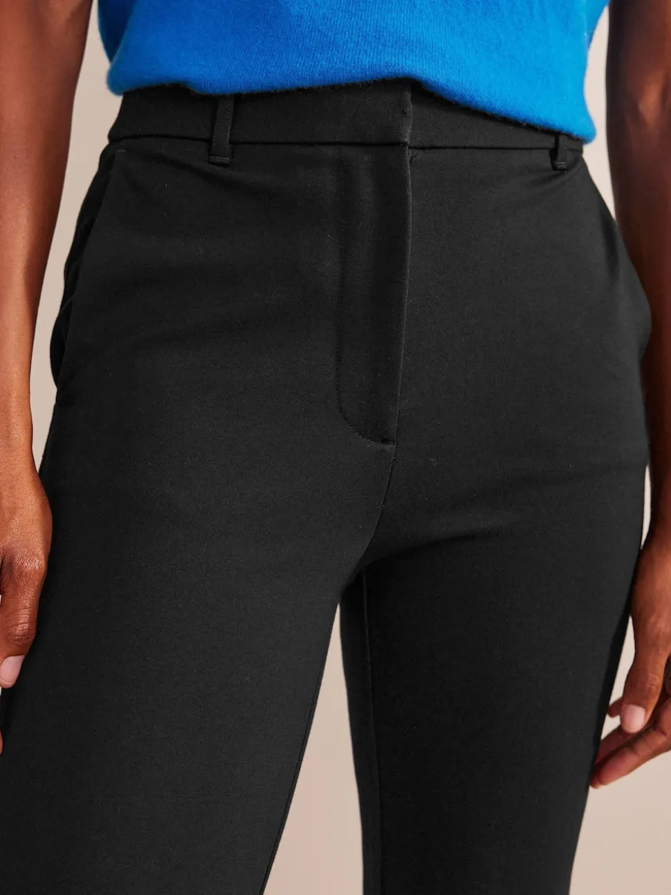 Noir - Pantalon Boden Highgate en jersey