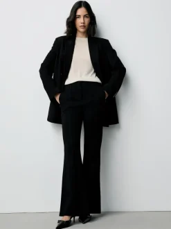 Noir - Pantalon bootcut sculptant