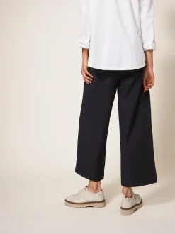 Noir - Pantalon court large White Stuff Belle