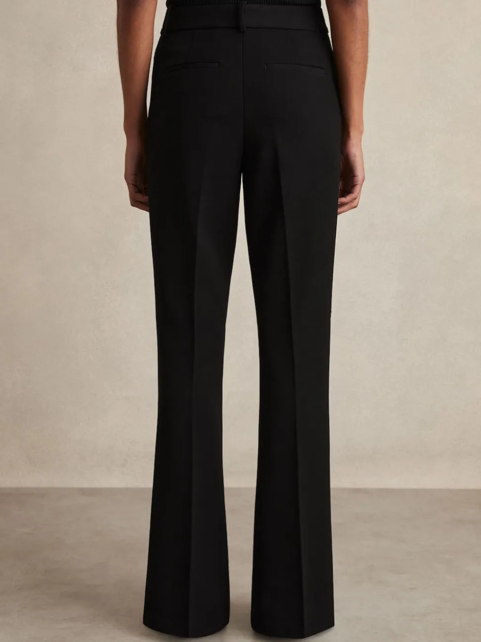 Noir - Pantalon de costume Reiss Gabi évasé