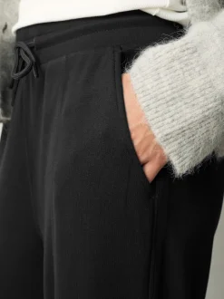 Noir - Pantalon de jogging coupe large