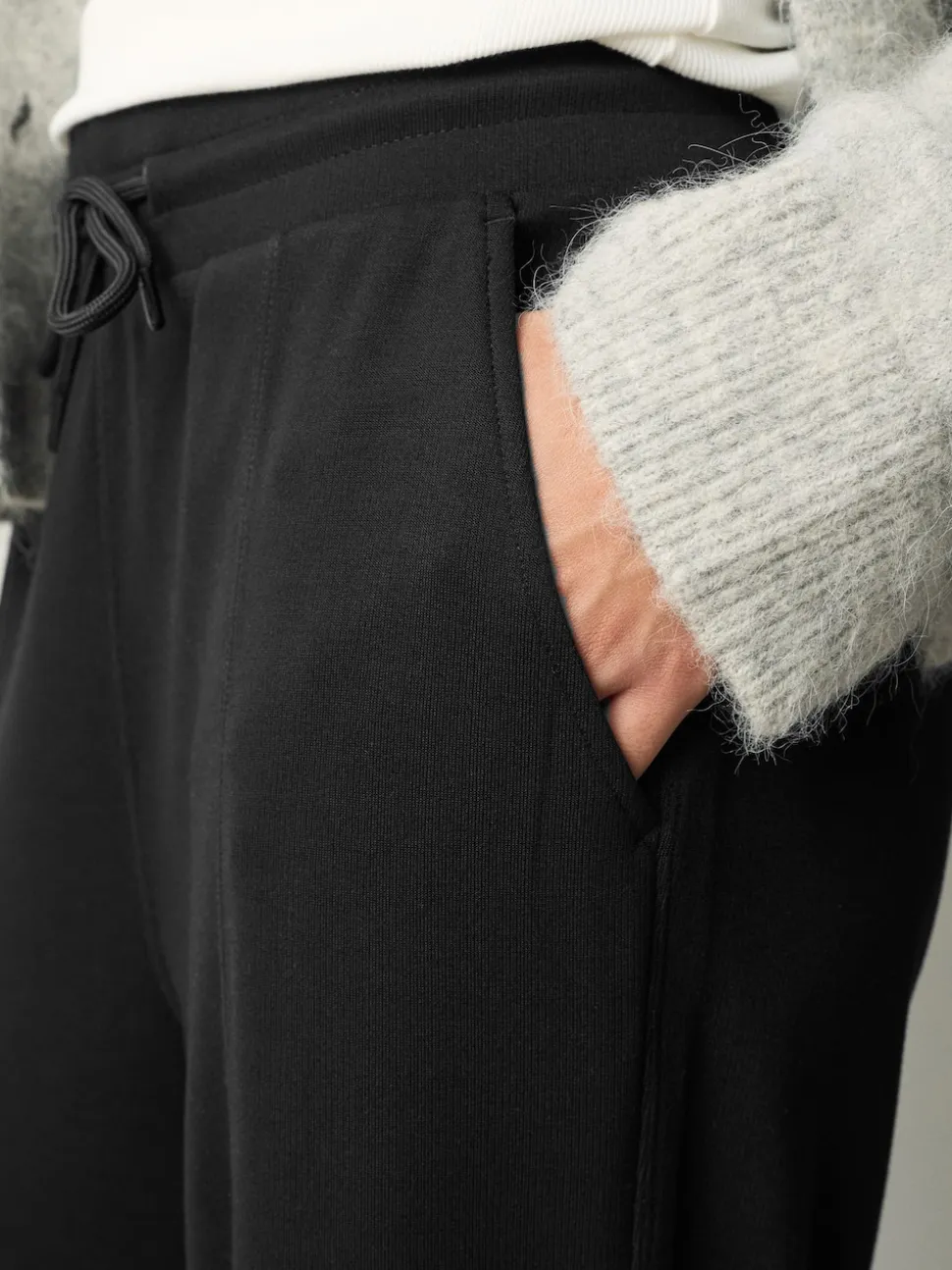 Noir - Pantalon de jogging coupe large