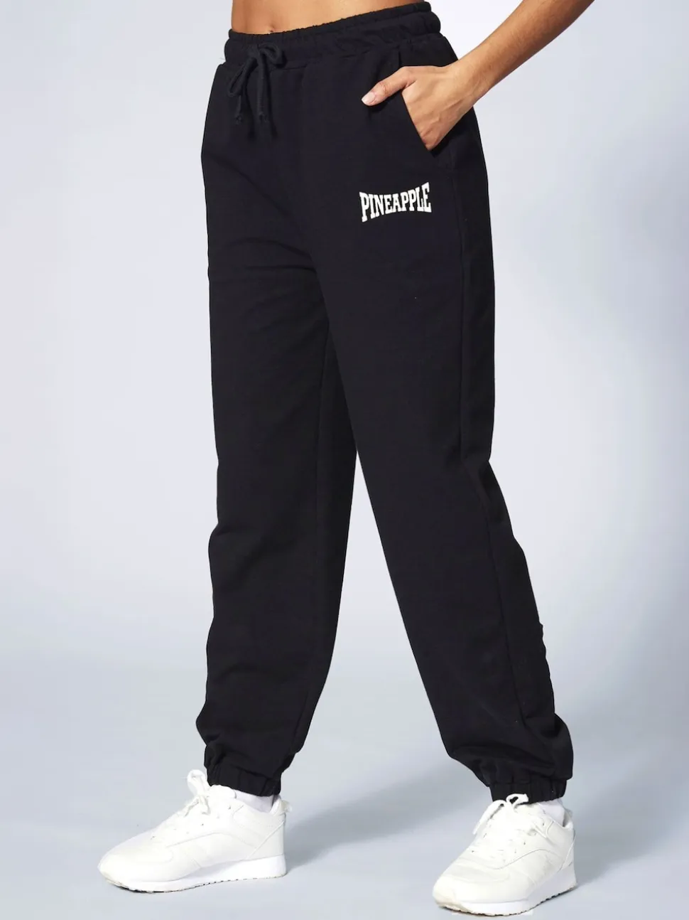 Noir - Pantalon de jogging Pineapple oversize à poches et poignets