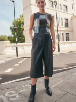 Noir - Pantalon Jort en similicuir