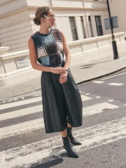 Noir - Pantalon Jort en similicuir
