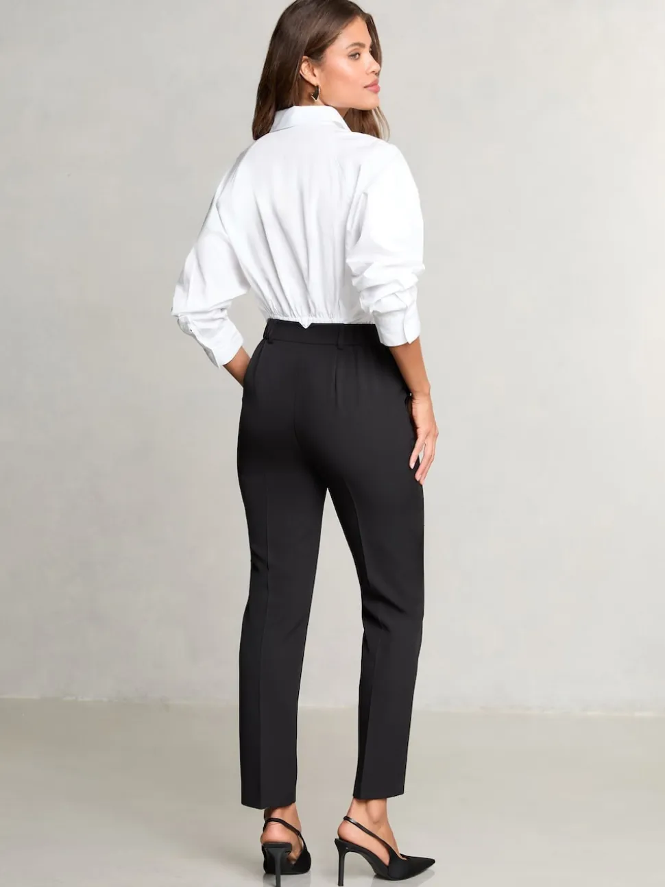 Noir - Pantalon Lipsy fuselé sur mesure