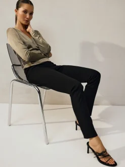 Noir - Pantalon militaire sculptant
