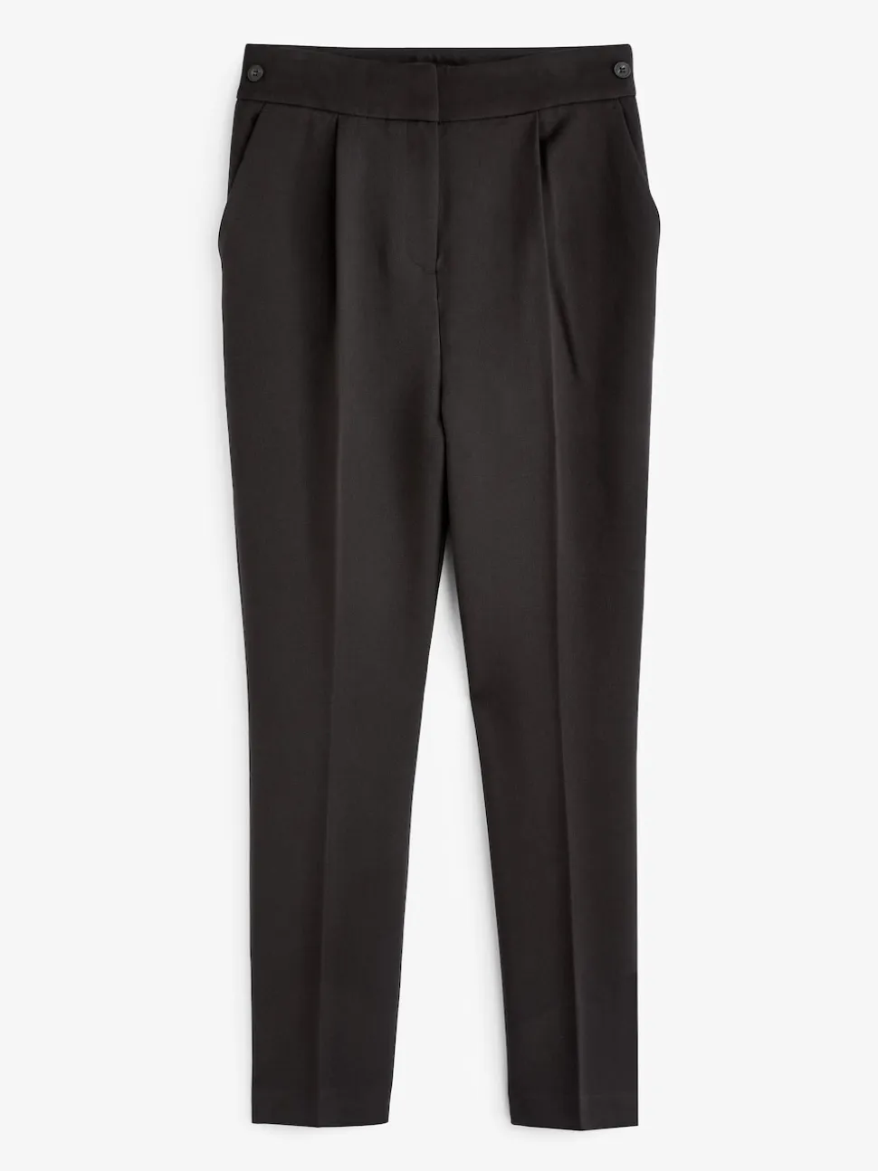 Noir - Pantalon sablier ajusté