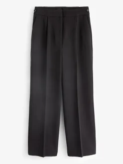 Noir - Pantalon sablier ajusté