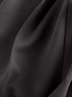 Noir - Pantalon sablier ajusté