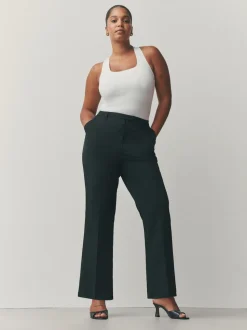 Noir - Pantalons bootcut Ajusté Hourglass