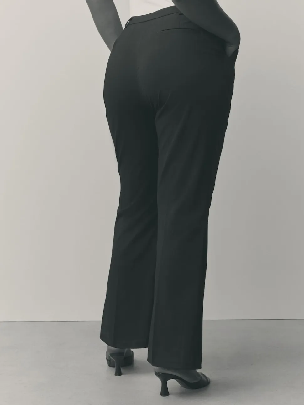 Noir - Pantalons bootcut Ajusté Hourglass