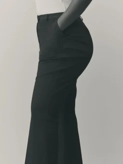 Noir - Pantalons bootcut Ajusté Hourglass