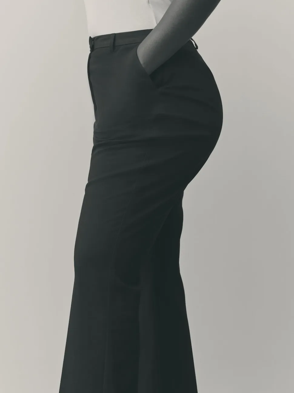 Noir - Pantalons bootcut Ajusté Hourglass