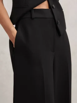 Noir - Pantalons de costume amples Reiss Gabi