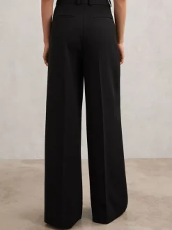 Noir - Pantalons de costume amples Reiss Gabi