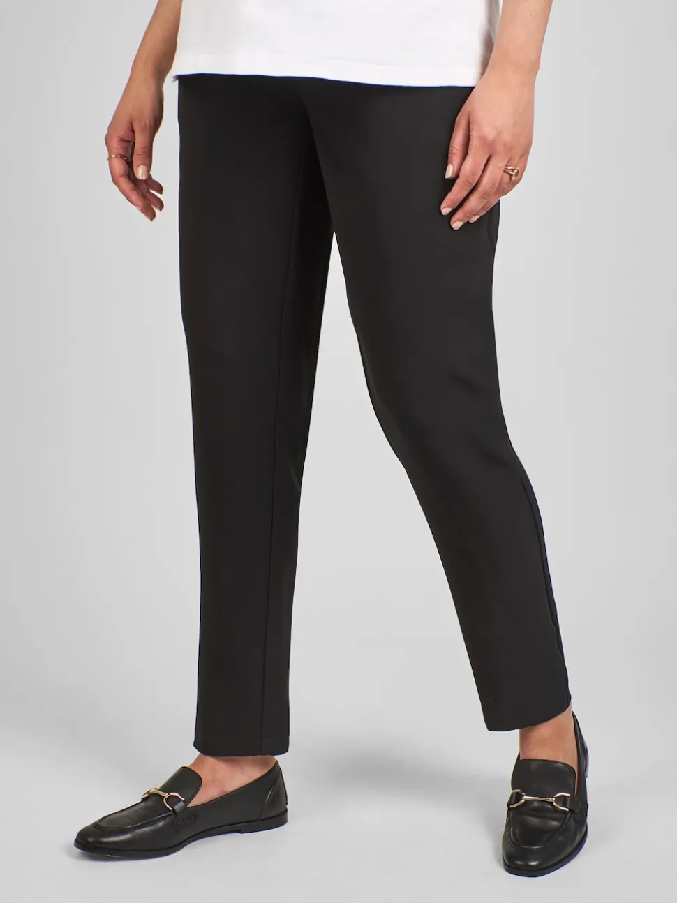 Noir - Pantalons de grossesse JoJo Maman Bébé fuselés
